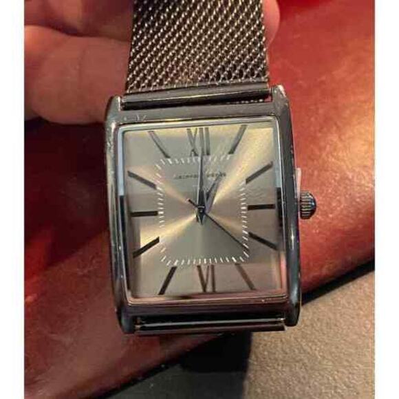 Men's 33mm Gun Metal Tone Geoffrey Beene Watch, Mesh Band, New - Picture 2 of 3